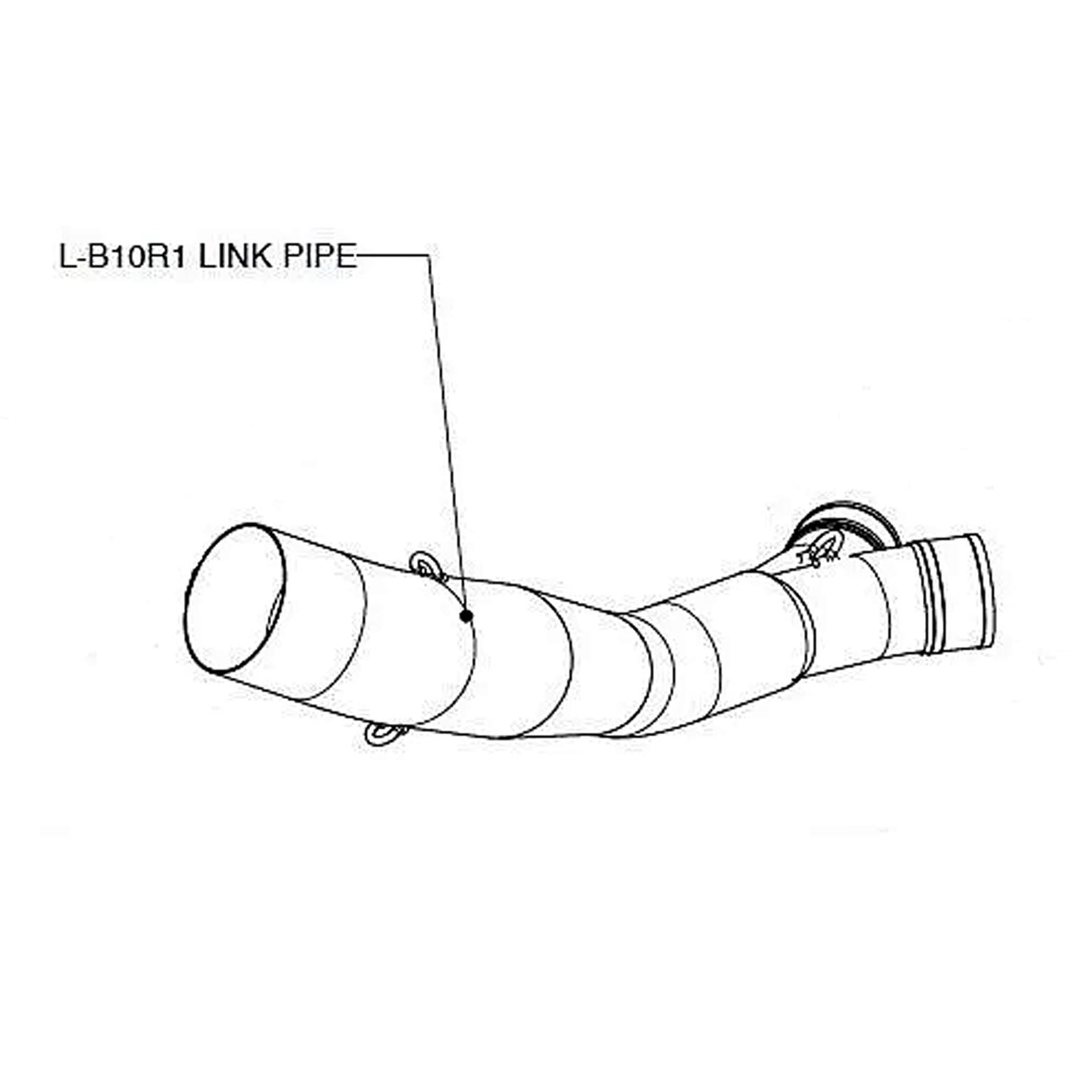 Akrapovic Stainless Steel Exhaust Mid Link & Y Pipe For Kawasaki Z 750 ABS 2007-2012